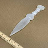 435g,13.75"x2.2"x0.9"Natural Selenite Crystal Knife (Satin Spar) @Morocco,B24099