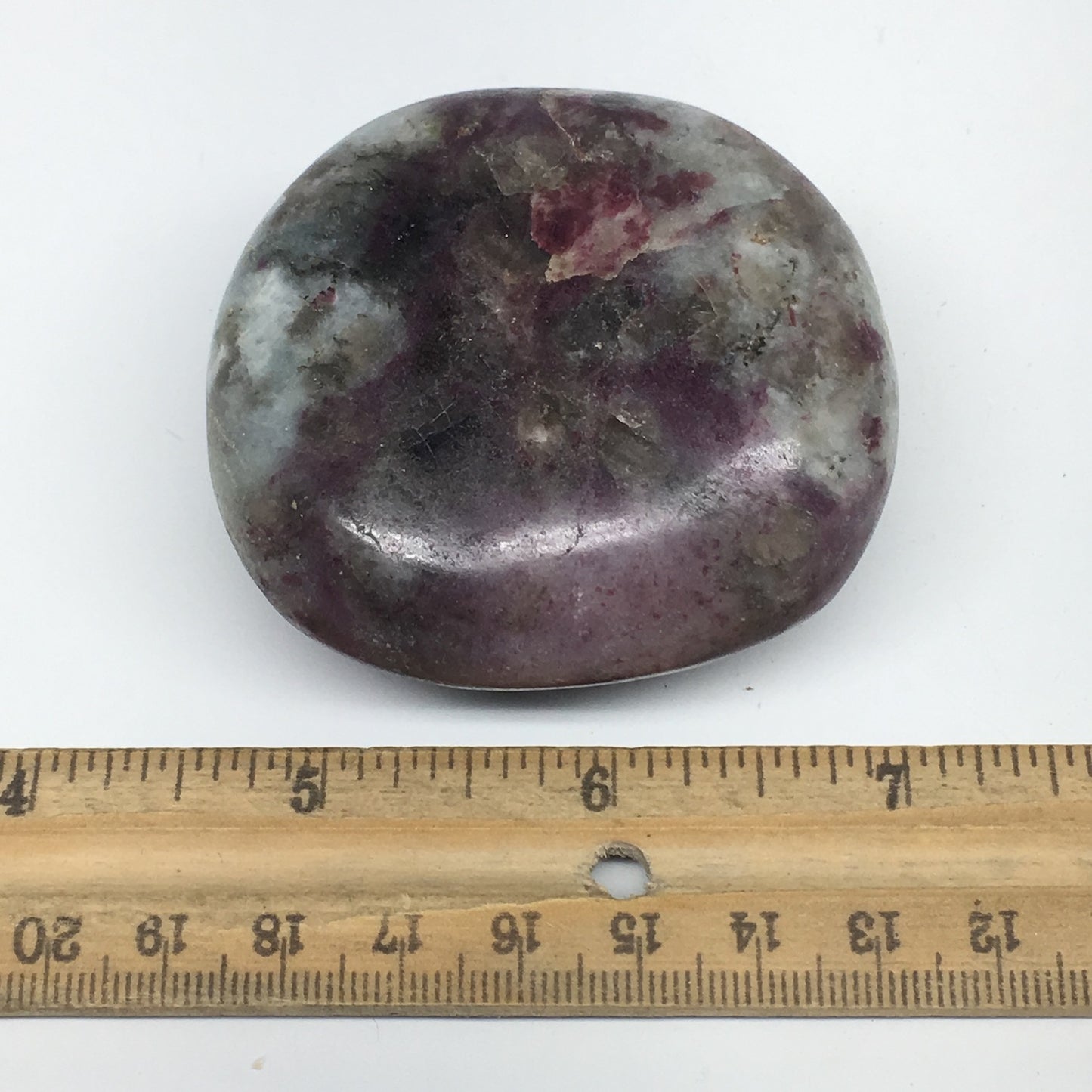 172.1g,2.4"x2.3"x1.3" Tourmaline Rubellite Palm Stone Reiki @Madagascar,MSP1119