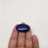 12.4Grams Natural Oval Shape Lapis Lazuli Cabochon Flat Bottom @Afghanistan,C395 - watangem.com