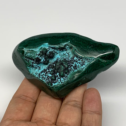 144.4g,3.3"x1.9"x1.1" Natural Azurite Malachite Freeform Polished @Congo, B18482