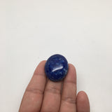 16.8Grams Natural Oval Shape Lapis Lazuli Cabochon Flat Bottom @Afghanistan,C400