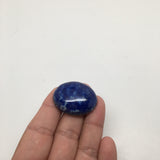 16.8Grams Natural Oval Shape Lapis Lazuli Cabochon Flat Bottom @Afghanistan,C400