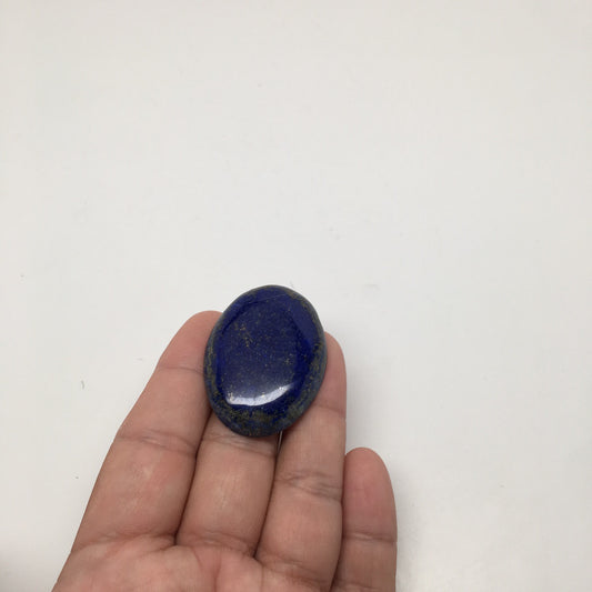 15.6Grams Natural Oval Shape Lapis Lazuli Cabochon Flat Bottom @Afghanistan,C403