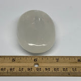 105g, 2.7"x1.9"x0.9", White Satin Spar (Selenite) Palmstone Crystal Gypsum, B225