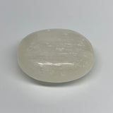 74g, 2.1"x1.7"x1", White Satin Spar (Selenite) Palmstone Crystal Gypsum, B22578