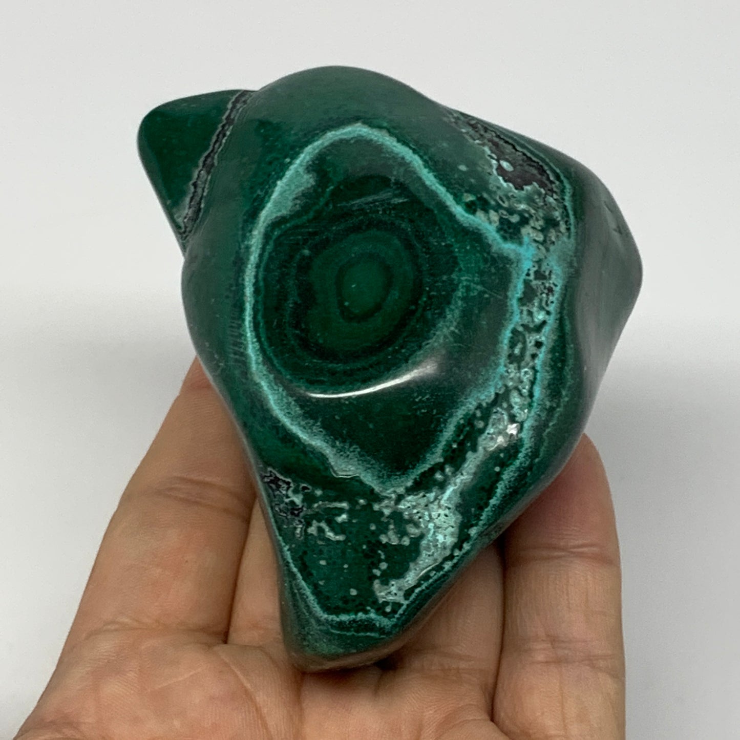 345.1g,3.3"x2.7"x1.5" Natural Azurite Malachite Freeform Polished @Congo, B18486