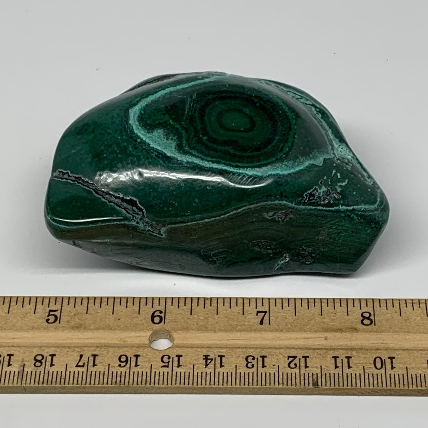 345.1g,3.3"x2.7"x1.5" Natural Azurite Malachite Freeform Polished @Congo, B18486