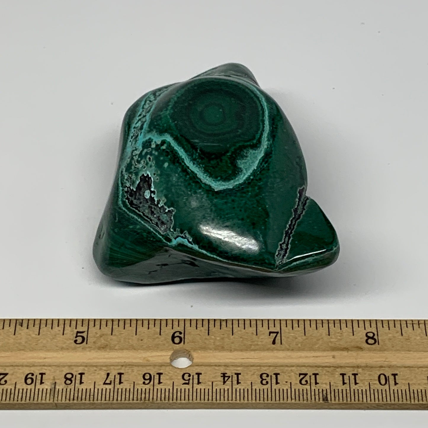 345.1g,3.3"x2.7"x1.5" Natural Azurite Malachite Freeform Polished @Congo, B18486