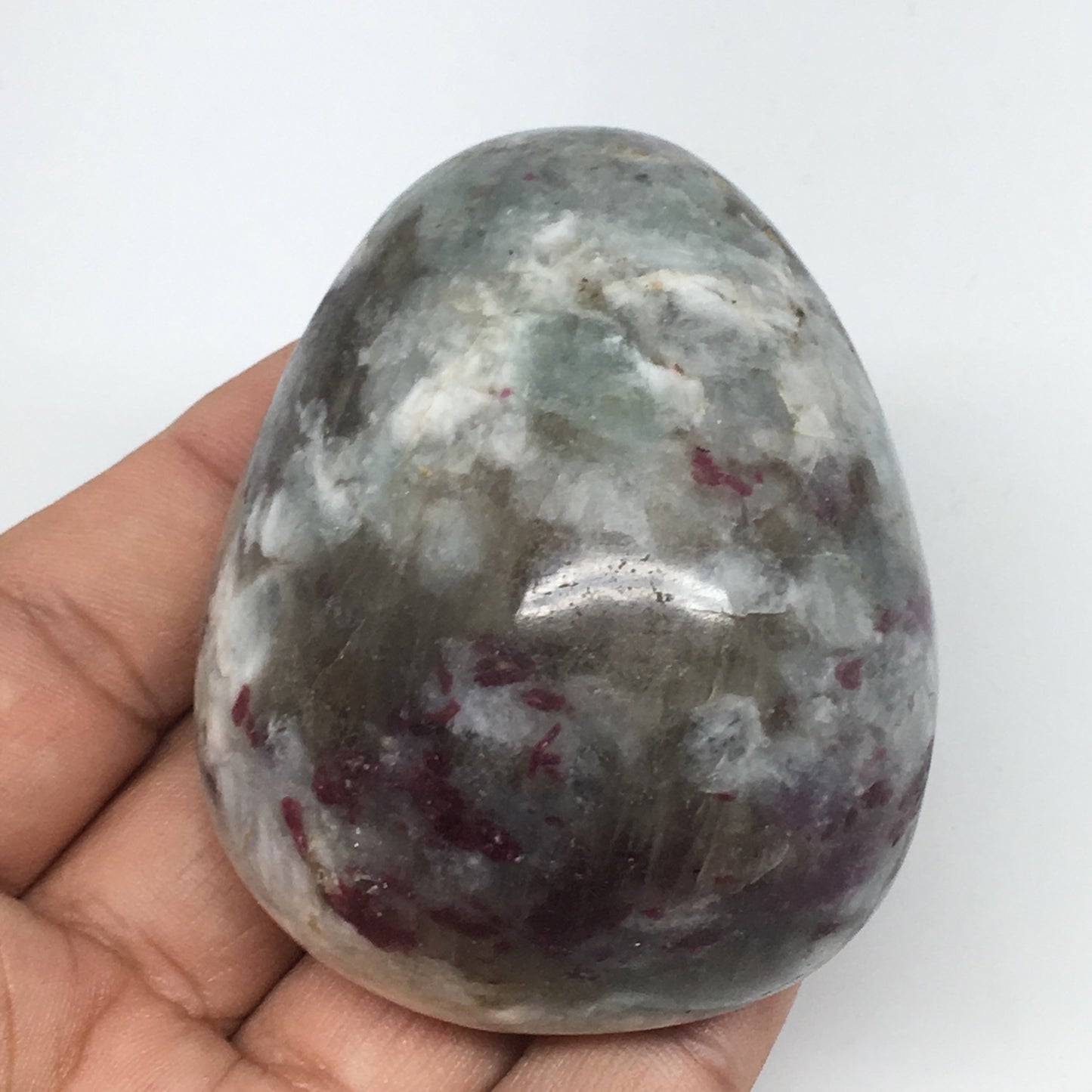 172.2g,2.6"x2.1"x1.4" Tourmaline Rubellite Palm Stone Reiki @Madagascar,MSP1108