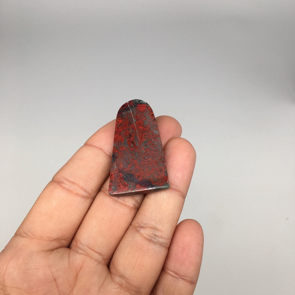 13.3g, 1.6"x0.9"x6mm Sonora Sunset Chrysocolla Cuprite Cabochon @Mexico,SC374