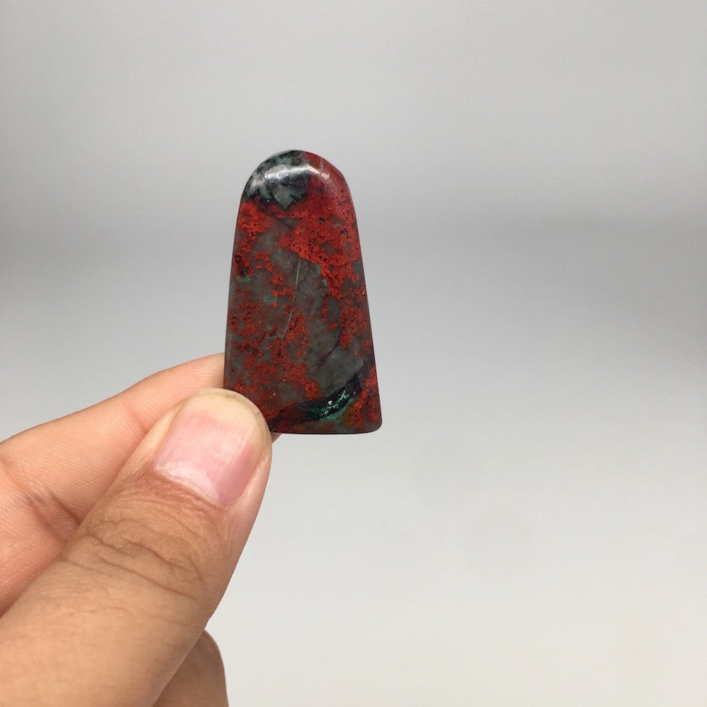 13.3g, 1.6"x0.9"x6mm Sonora Sunset Chrysocolla Cuprite Cabochon @Mexico,SC374