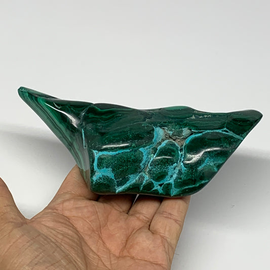 469g,5.6"x2.3"x1.4" Natural Azurite Malachite Freeform Polished @Congo, B18488