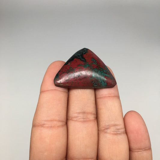 14.7g, 1"x1.5"x9mm Sonora Sunset Chrysocolla Cuprite Cabochon @Mexico,SC376