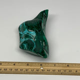 469g,5.6"x2.3"x1.4" Natural Azurite Malachite Freeform Polished @Congo, B18488
