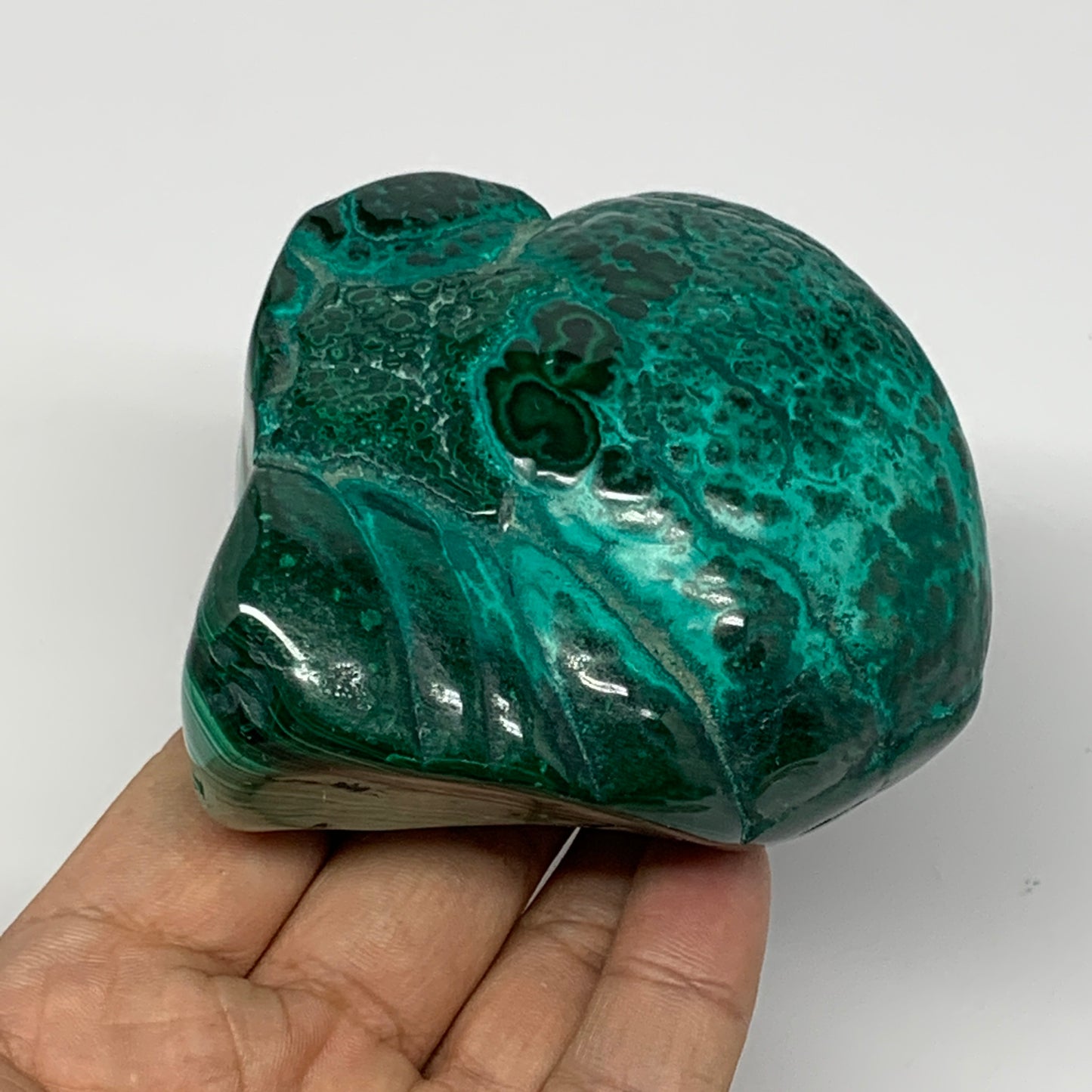 496.2g,3.1"x2.9"x1.8" Natural Azurite Malachite Freeform Polished @Congo, B18489