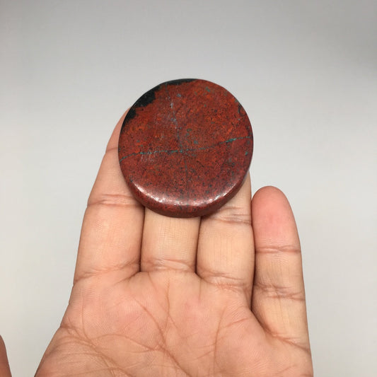 31.1g, 2"x1.7"x6mm Sonora Sunset Chrysocolla Cuprite Cabochon @Mexico,SC379 - watangem.com