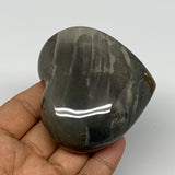 192.8g, 2.5"x2.9"x1.2" Polychrome Jasper Heart Polished Healing Crystal, B17731