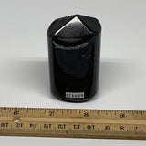 200.3g,2.6"x1.5"x1.5" Black Tourmaline Tower Obelisk Point Crystal @Brazil, B216