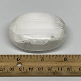 122g, 2.5"x2"x1", White Satin Spar (Selenite) Palmstone Crystal Gypsum, B22583