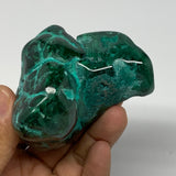 343.6g,3.1"x2.7"x2" Natural Azurite Malachite Freeform Polished @Congo, B18492