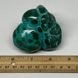 343.6g,3.1"x2.7"x2" Natural Azurite Malachite Freeform Polished @Congo, B18492
