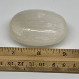90g, 2.3"x1.7"x1", White Satin Spar (Selenite) Palmstone Crystal Gypsum, B22586