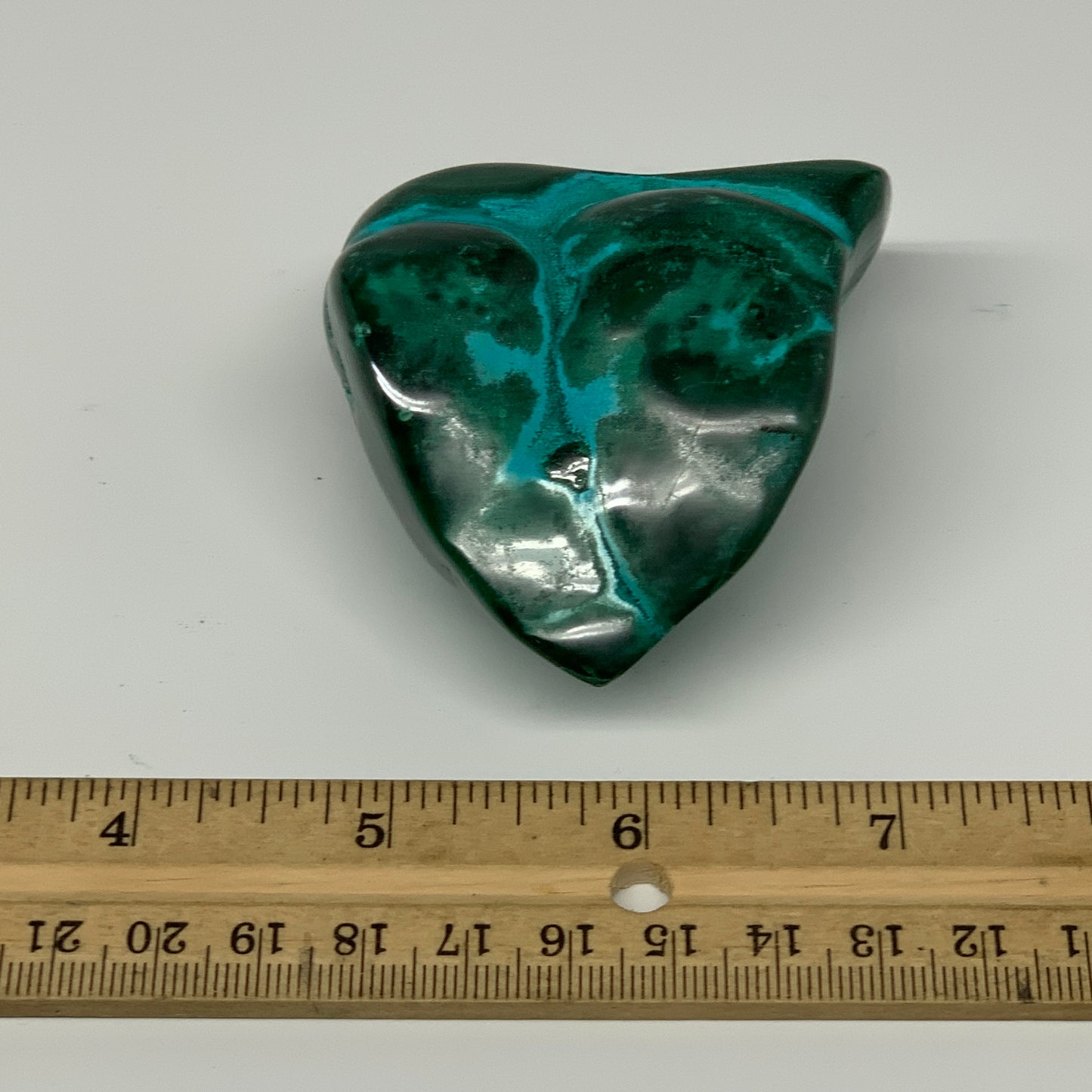 253.7g,2.7"x2.3"x1.4" Natural Azurite Malachite Freeform Polished @Congo, B18495