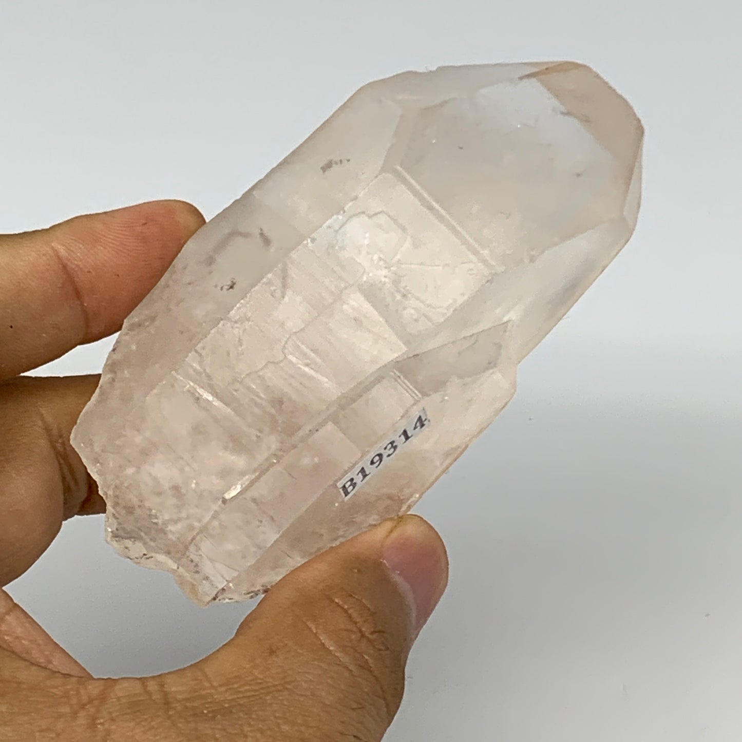 144.1g, 3.6"x1.7"x1.5", Lemurian Quartz Crystal Mineral Specimens @Brazil, B1931