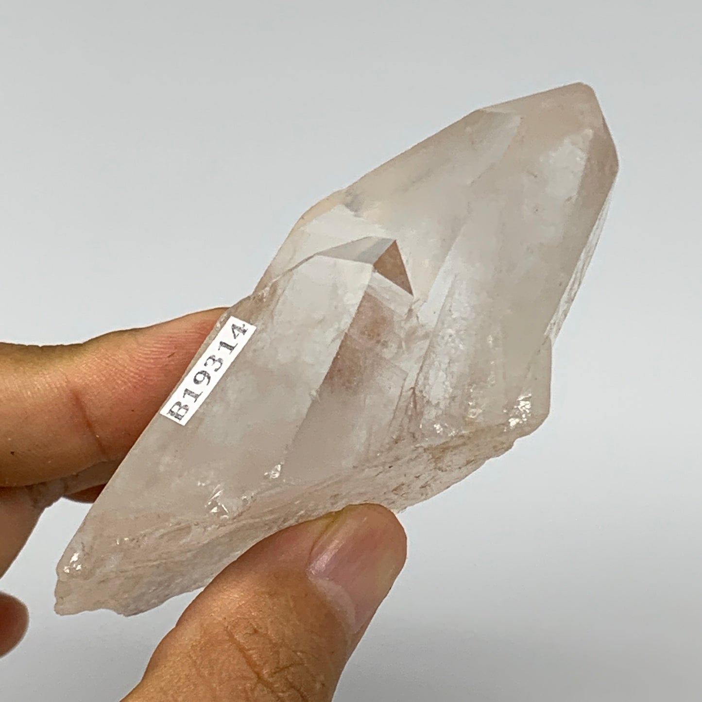 144.1g, 3.6"x1.7"x1.5", Lemurian Quartz Crystal Mineral Specimens @Brazil, B1931