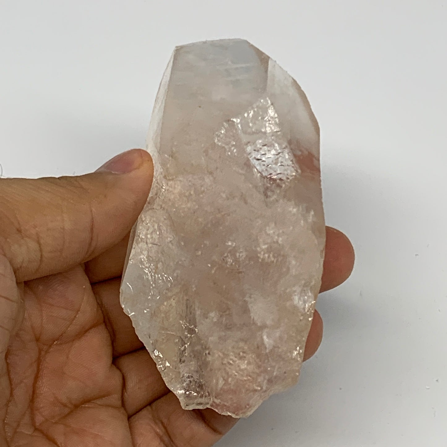 144.1g, 3.6"x1.7"x1.5", Lemurian Quartz Crystal Mineral Specimens @Brazil, B1931