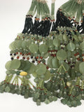 Green Serpentine Multi-Strand Bead Necklace,@Afghanistan 22"NPH55