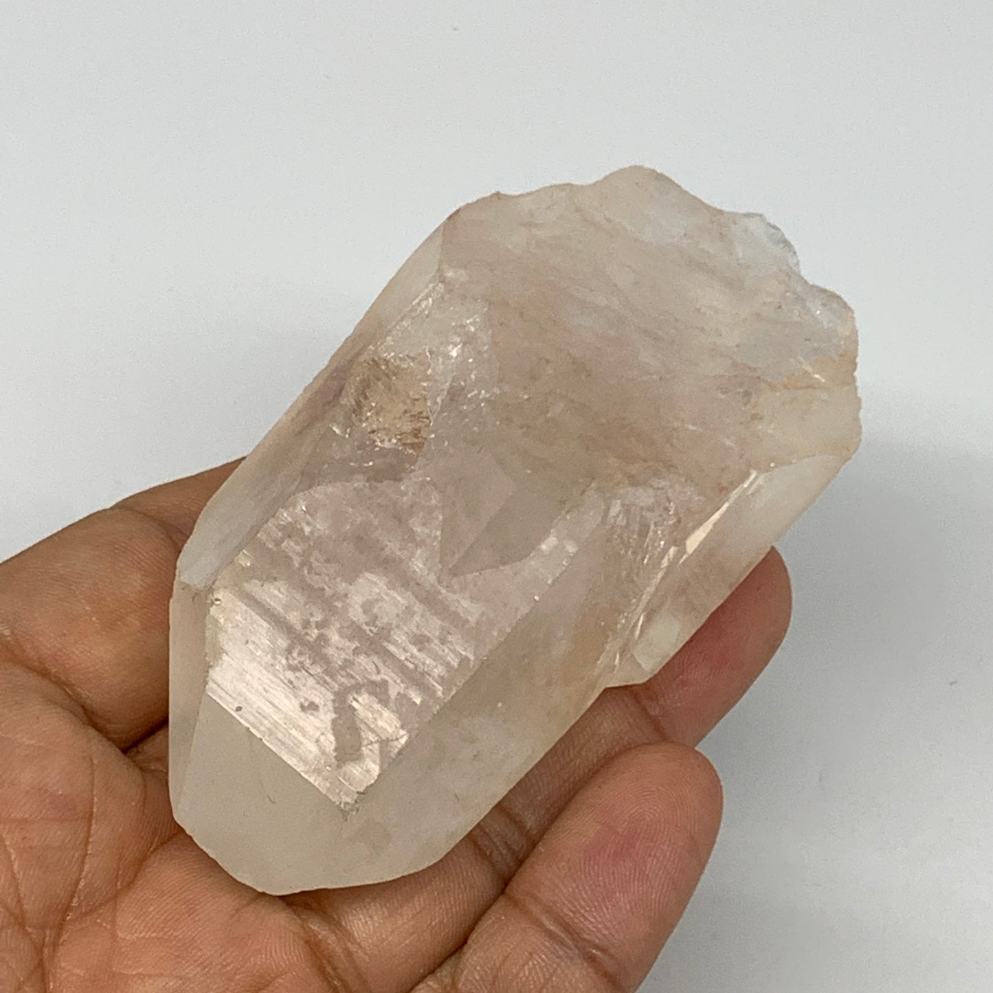 144.1g, 3.6"x1.7"x1.5", Lemurian Quartz Crystal Mineral Specimens @Brazil, B1931