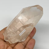 144.1g, 3.6"x1.7"x1.5", Lemurian Quartz Crystal Mineral Specimens @Brazil, B1931