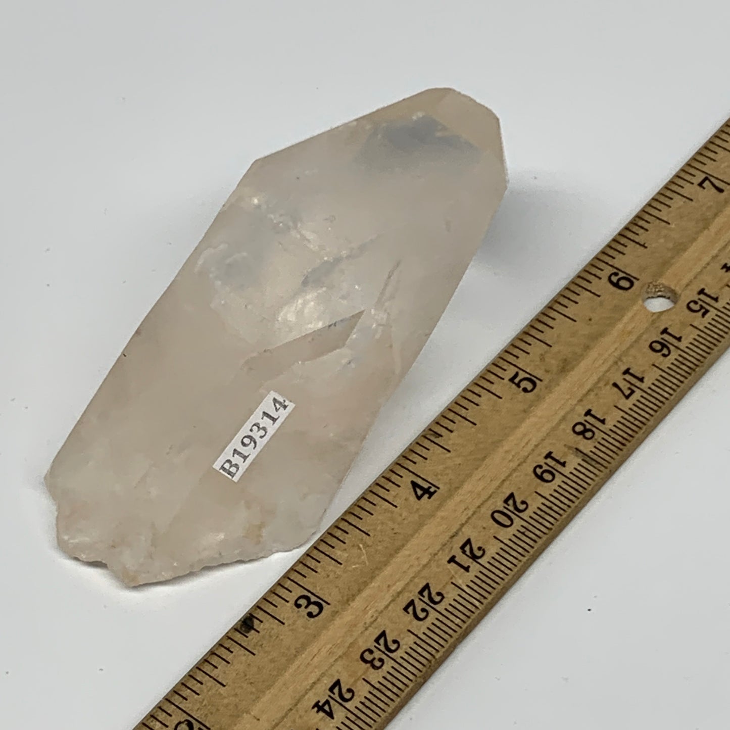 144.1g, 3.6"x1.7"x1.5", Lemurian Quartz Crystal Mineral Specimens @Brazil, B1931