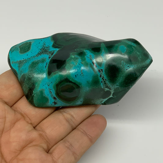 209.3g,3.5"x1.9"x1.3" Natural Azurite Malachite Freeform Polished @Congo, B18498