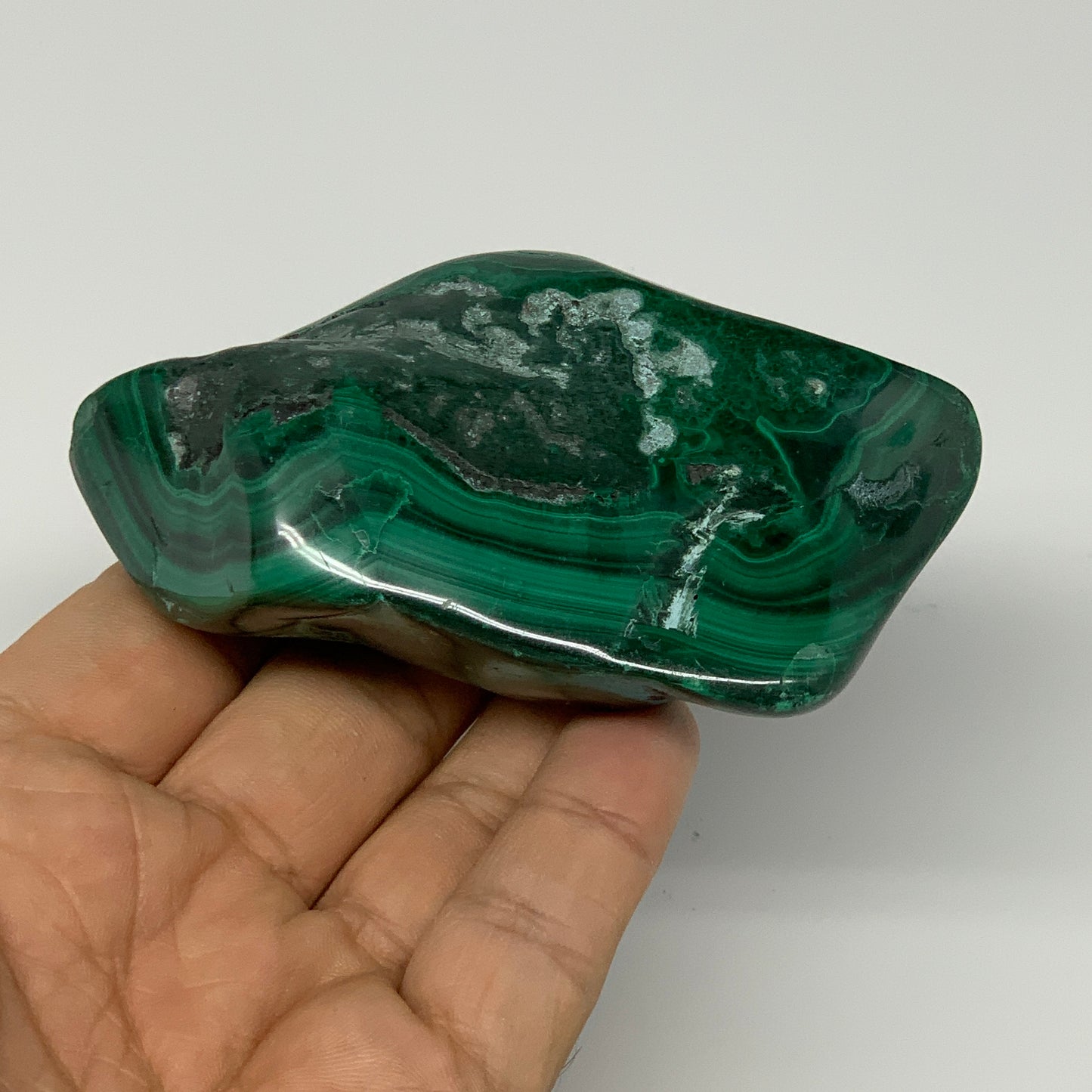 209.3g,3.5"x1.9"x1.3" Natural Azurite Malachite Freeform Polished @Congo, B18498