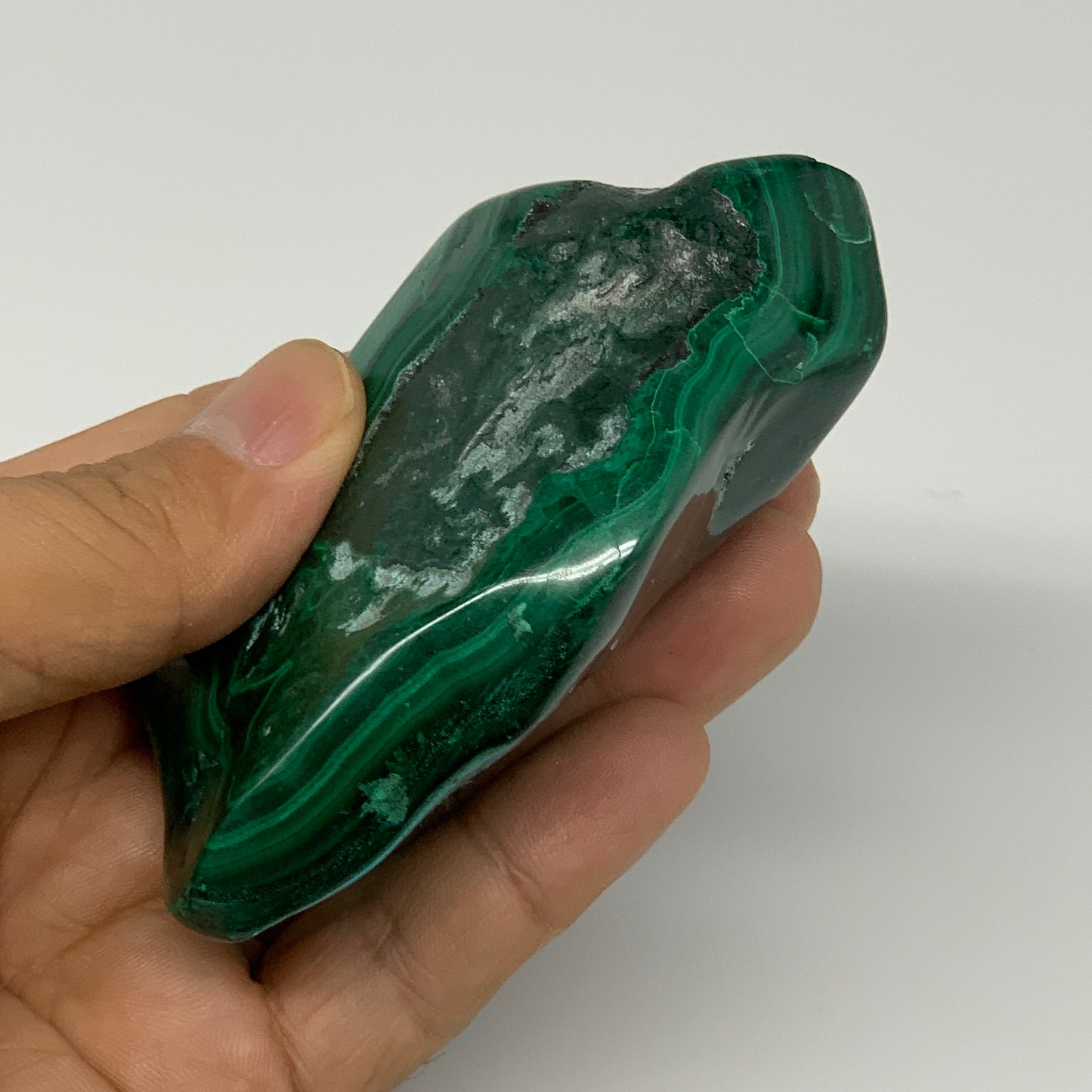 209.3g,3.5"x1.9"x1.3" Natural Azurite Malachite Freeform Polished @Congo, B18498