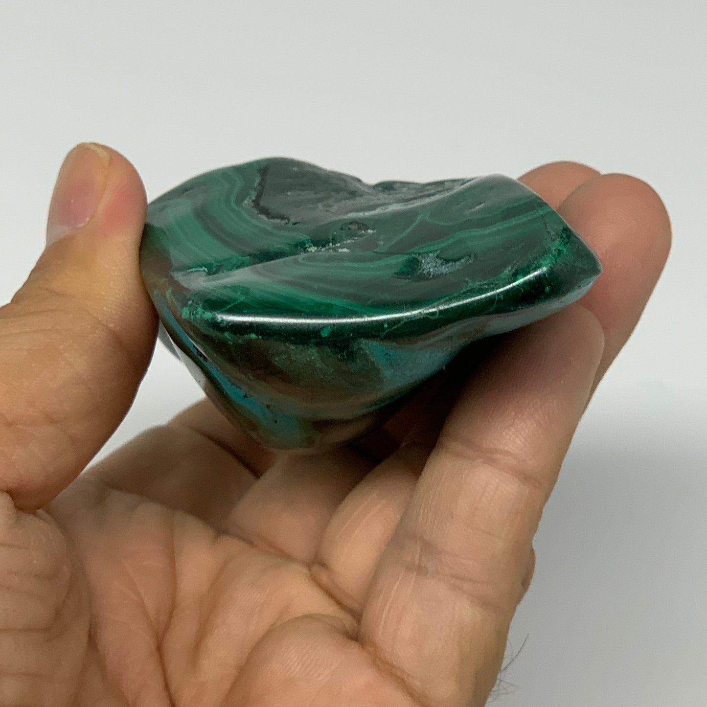 209.3g,3.5"x1.9"x1.3" Natural Azurite Malachite Freeform Polished @Congo, B18498