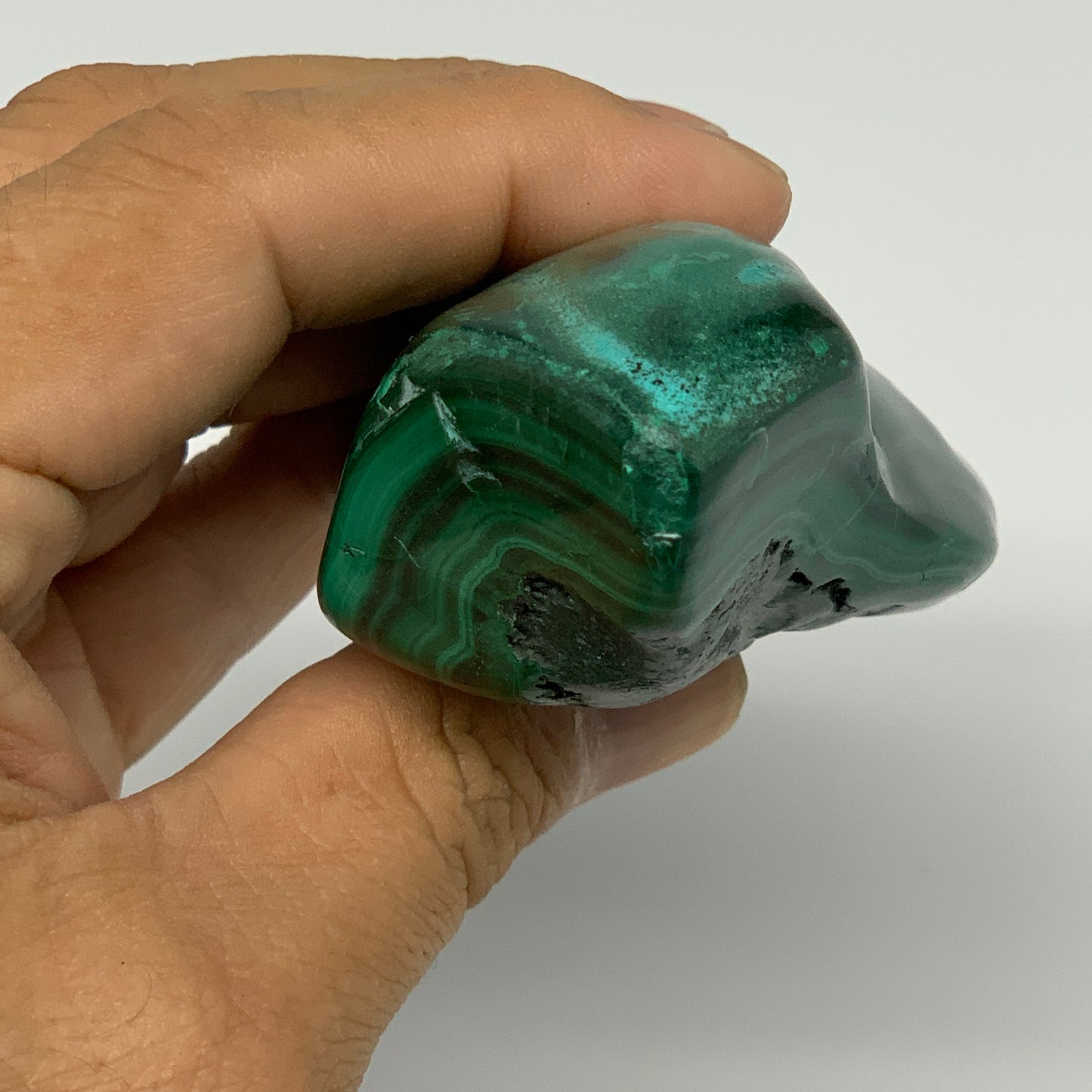 209.3g,3.5"x1.9"x1.3" Natural Azurite Malachite Freeform Polished @Congo, B18498