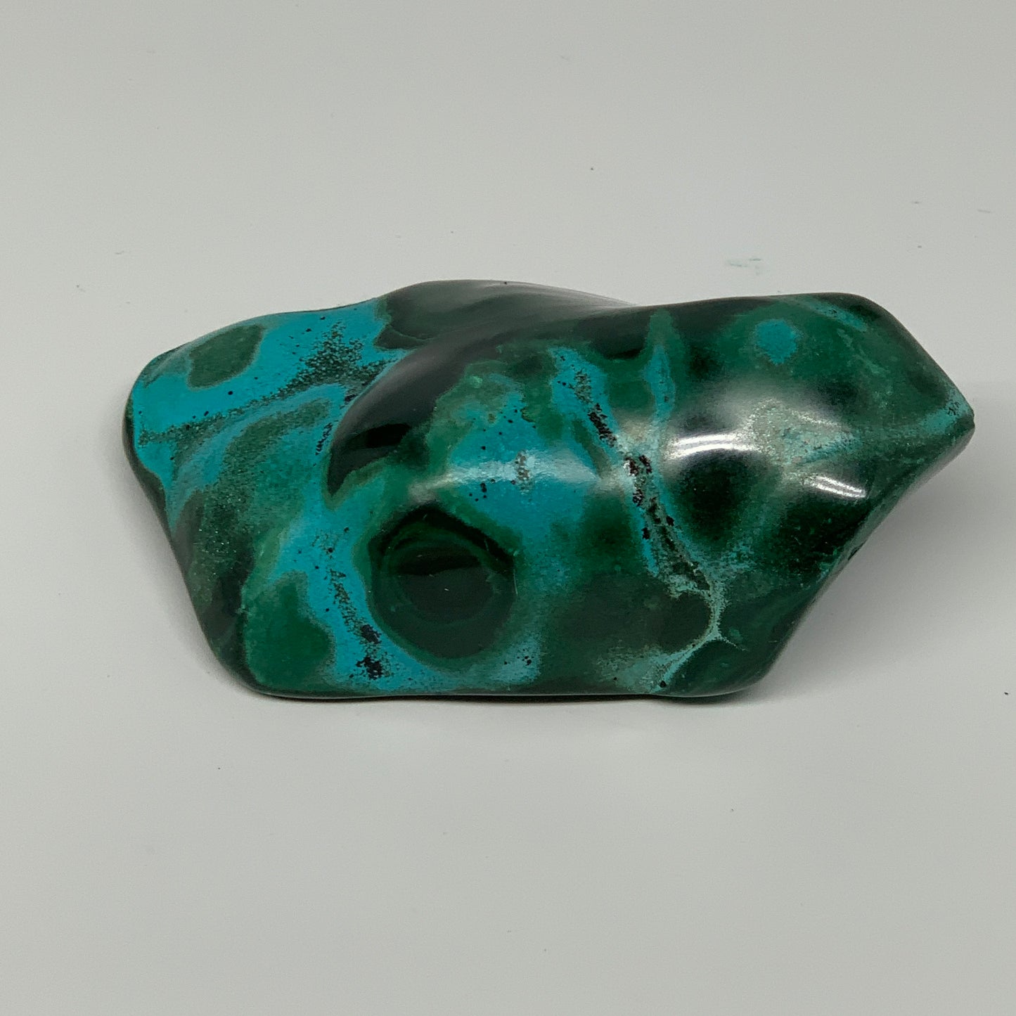 209.3g,3.5"x1.9"x1.3" Natural Azurite Malachite Freeform Polished @Congo, B18498