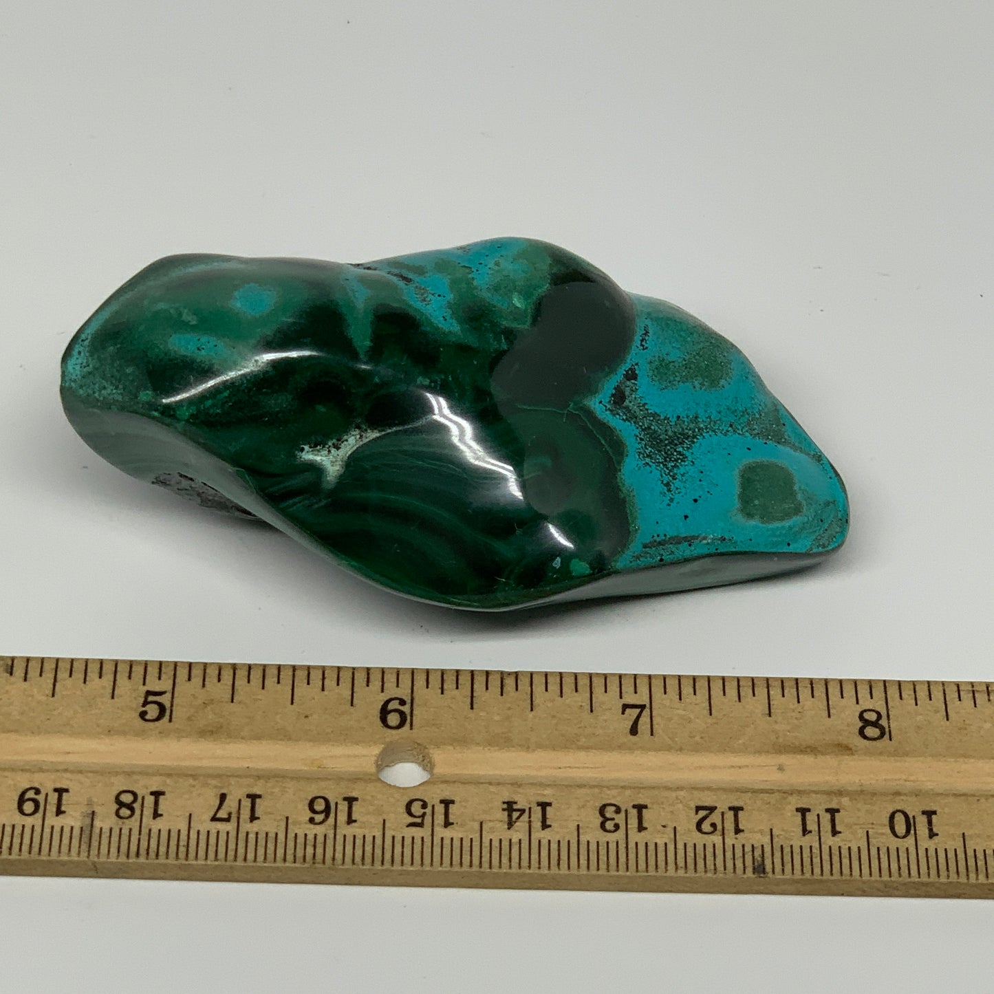 209.3g,3.5"x1.9"x1.3" Natural Azurite Malachite Freeform Polished @Congo, B18498