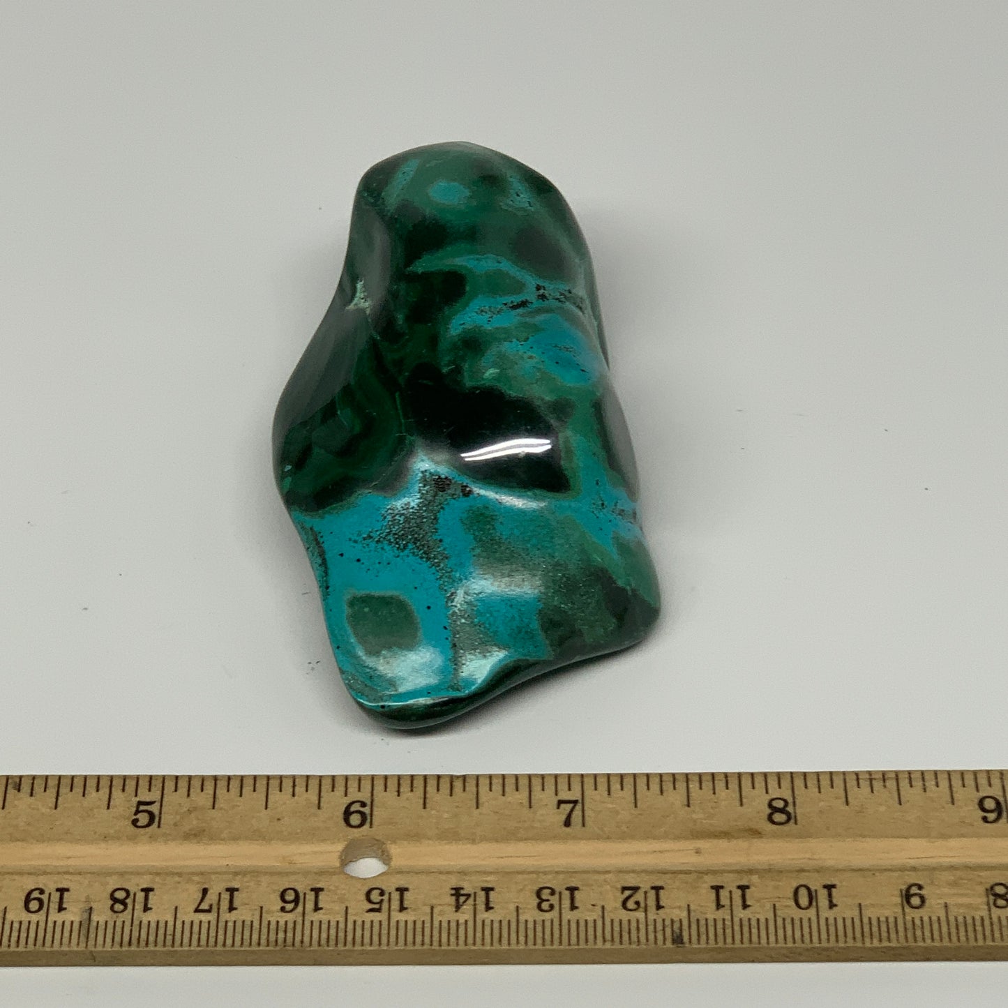 209.3g,3.5"x1.9"x1.3" Natural Azurite Malachite Freeform Polished @Congo, B18498