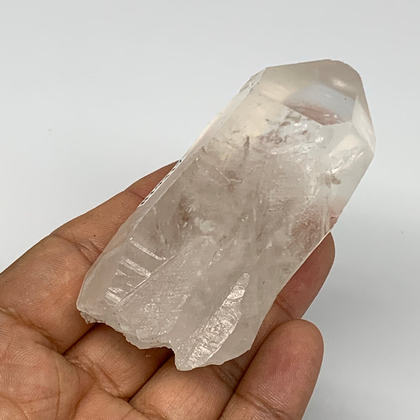 142.6g, 3.2"x1.5"x1.2", Lemurian Quartz Crystal Mineral Specimens @Brazil, B1931