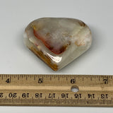 97.5g, 2.1"x2.2"x1" Natural Green Onyx Heart Polished Healing Crystal, B7661