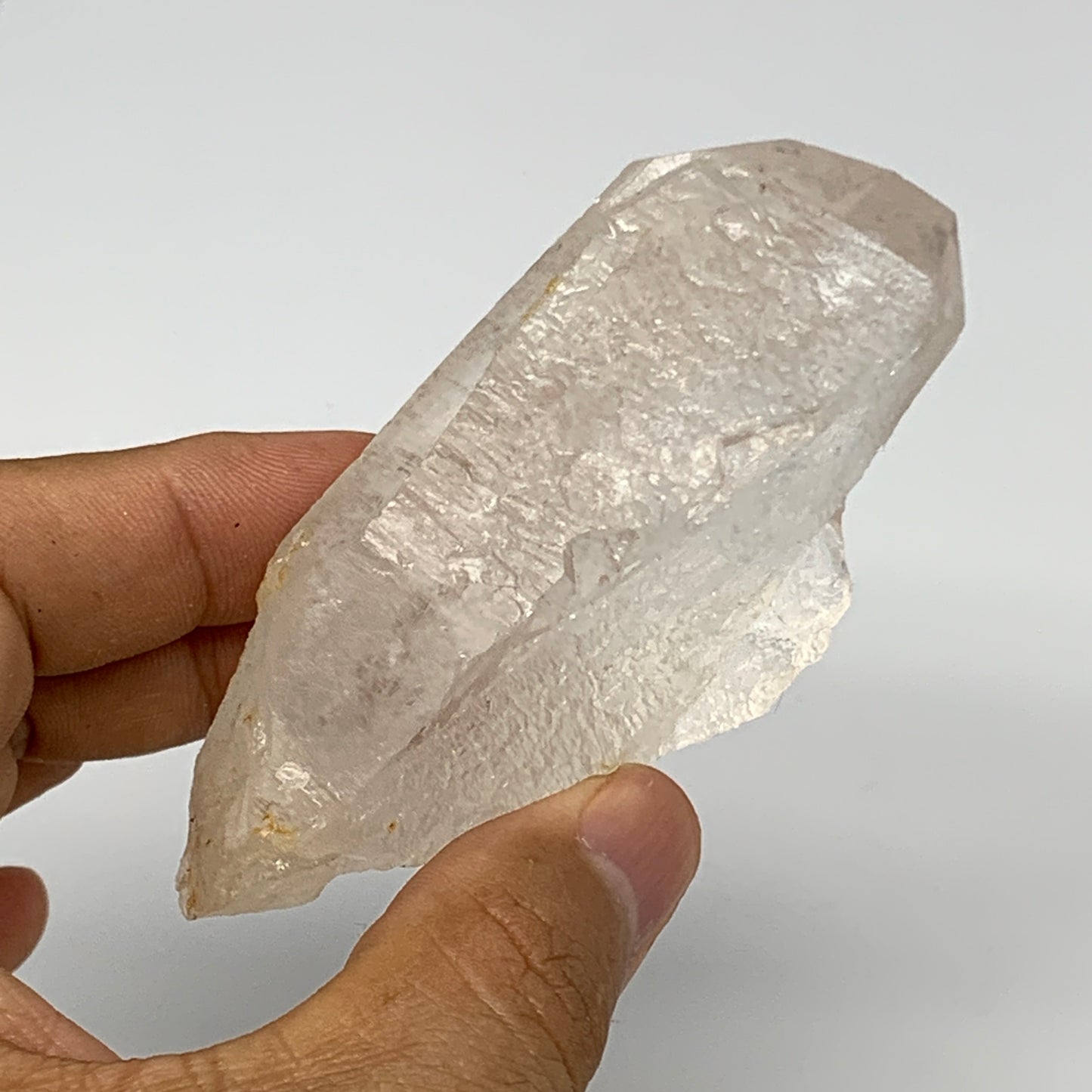 126.7g, 3.4"x1.9"x1", Lemurian Quartz Crystal Mineral Specimens @Brazil, B19318