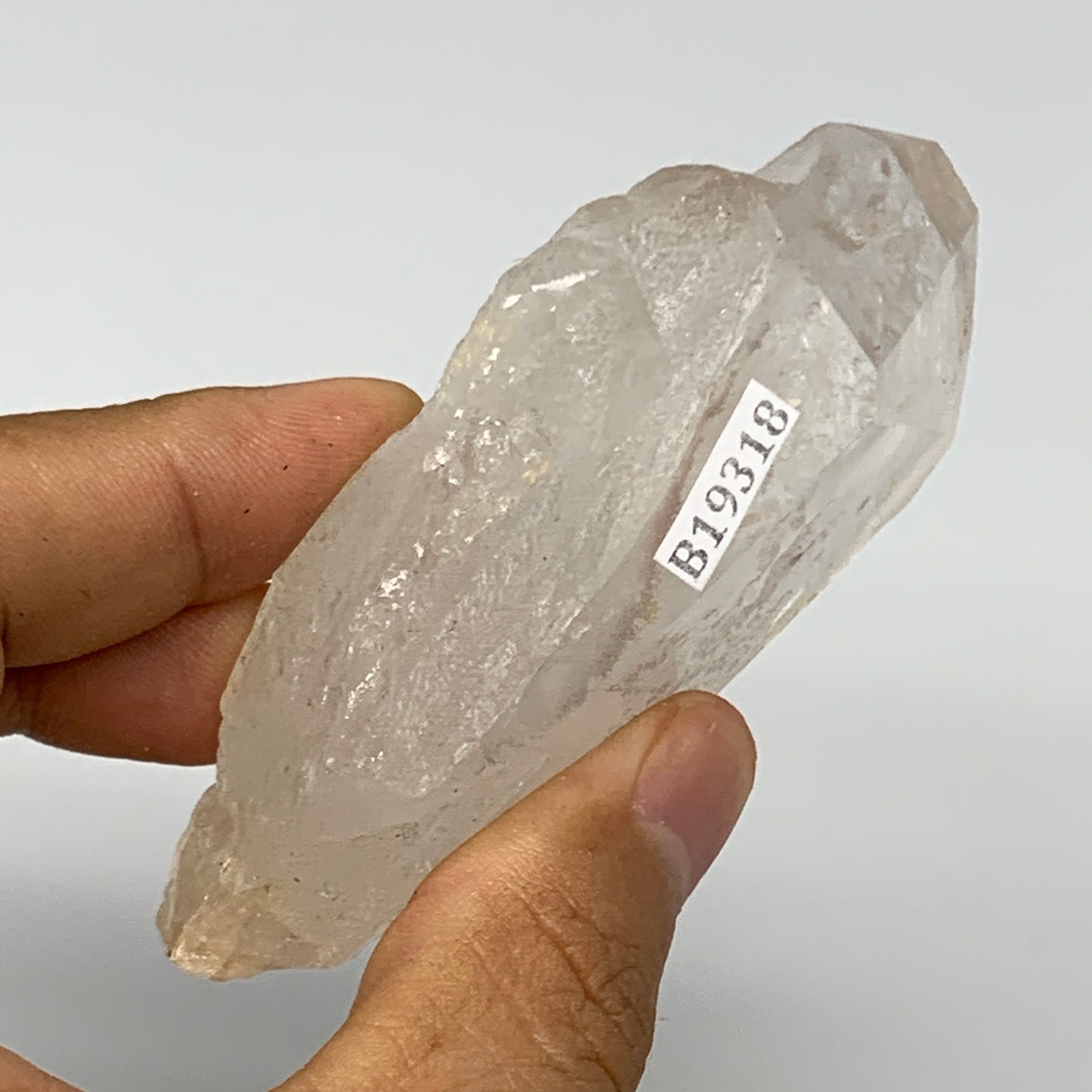 126.7g, 3.4"x1.9"x1", Lemurian Quartz Crystal Mineral Specimens @Brazil, B19318