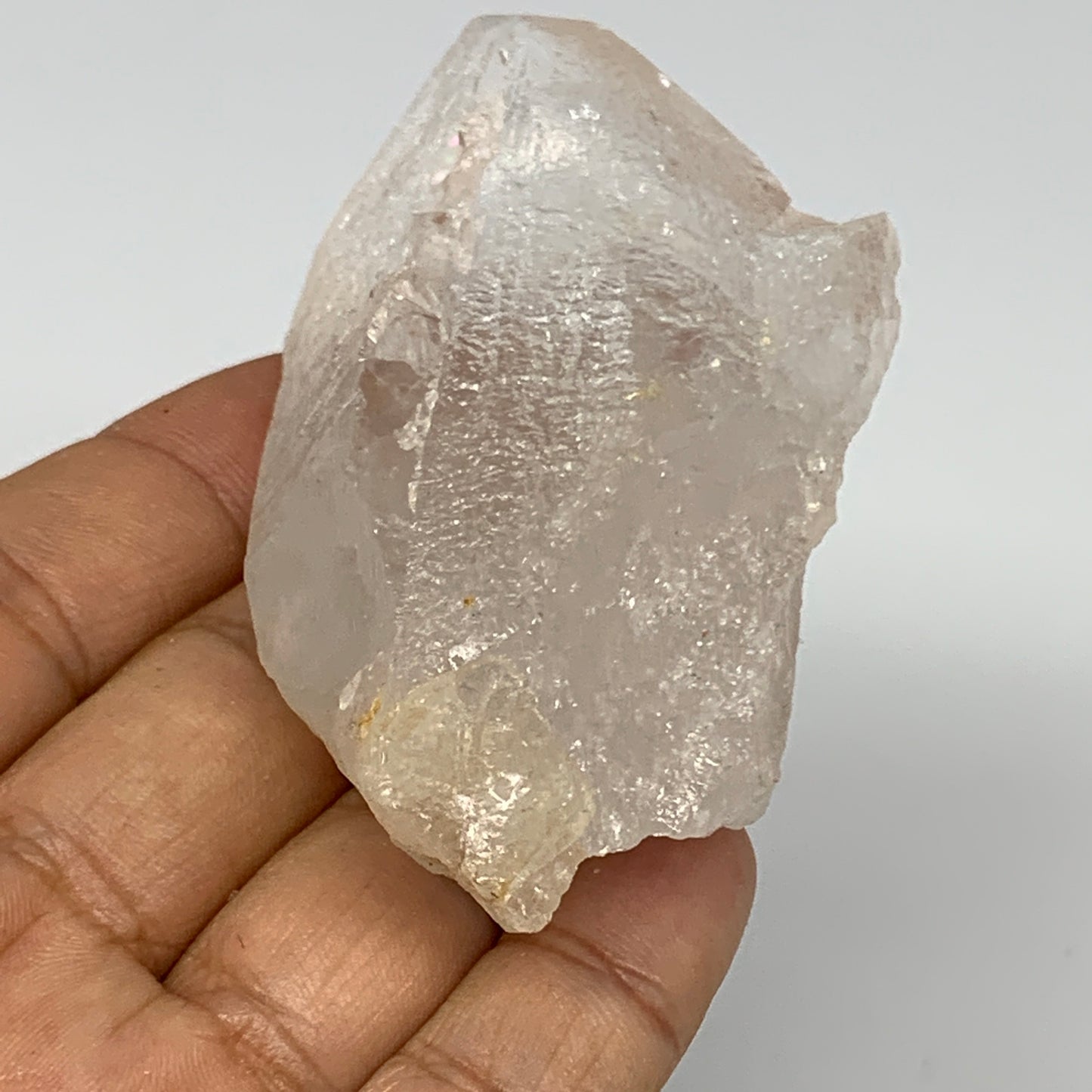 126.7g, 3.4"x1.9"x1", Lemurian Quartz Crystal Mineral Specimens @Brazil, B19318