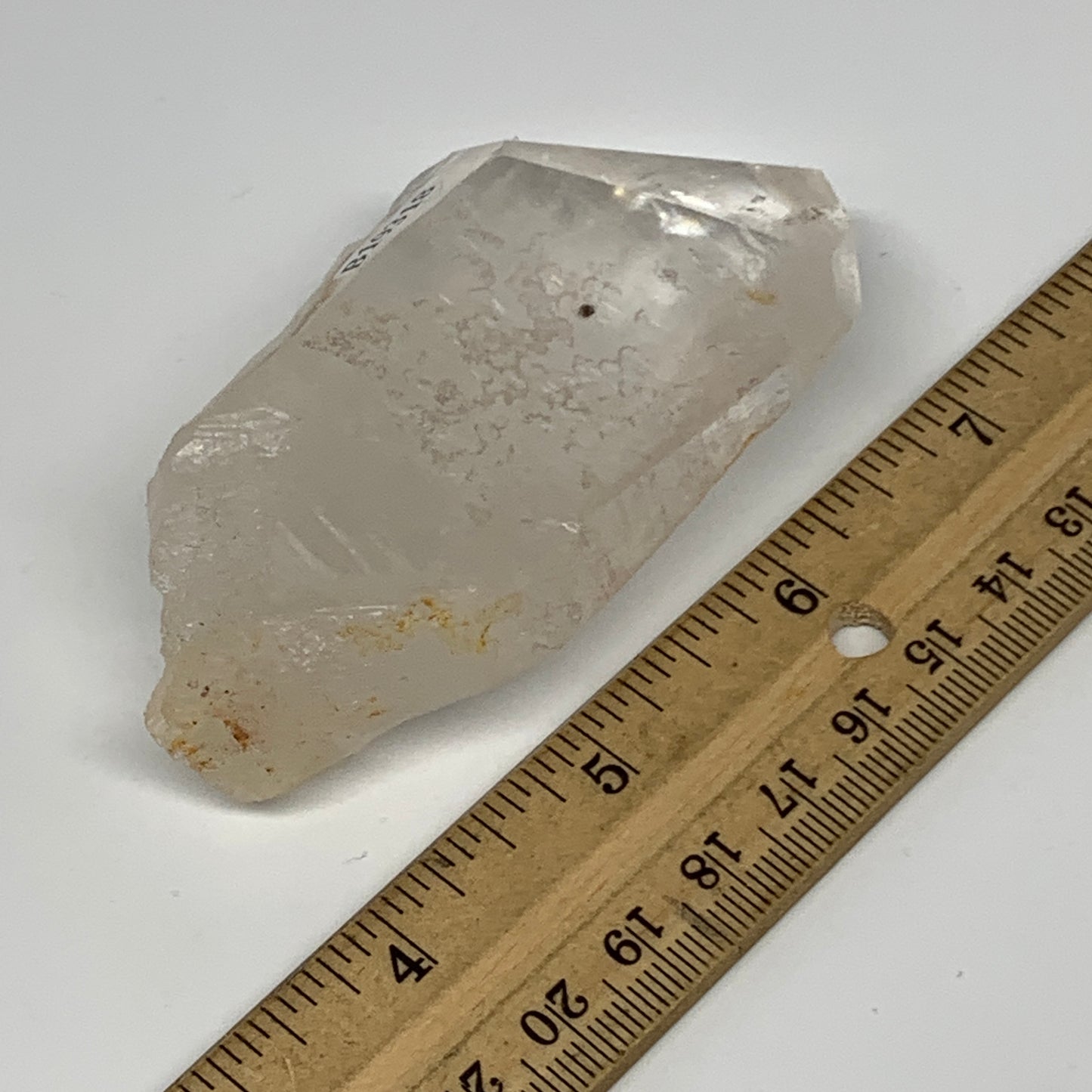 126.7g, 3.4"x1.9"x1", Lemurian Quartz Crystal Mineral Specimens @Brazil, B19318