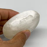 119g, 2.7"x2"x1", White Satin Spar (Selenite) Palmstone Crystal Gypsum, B22592