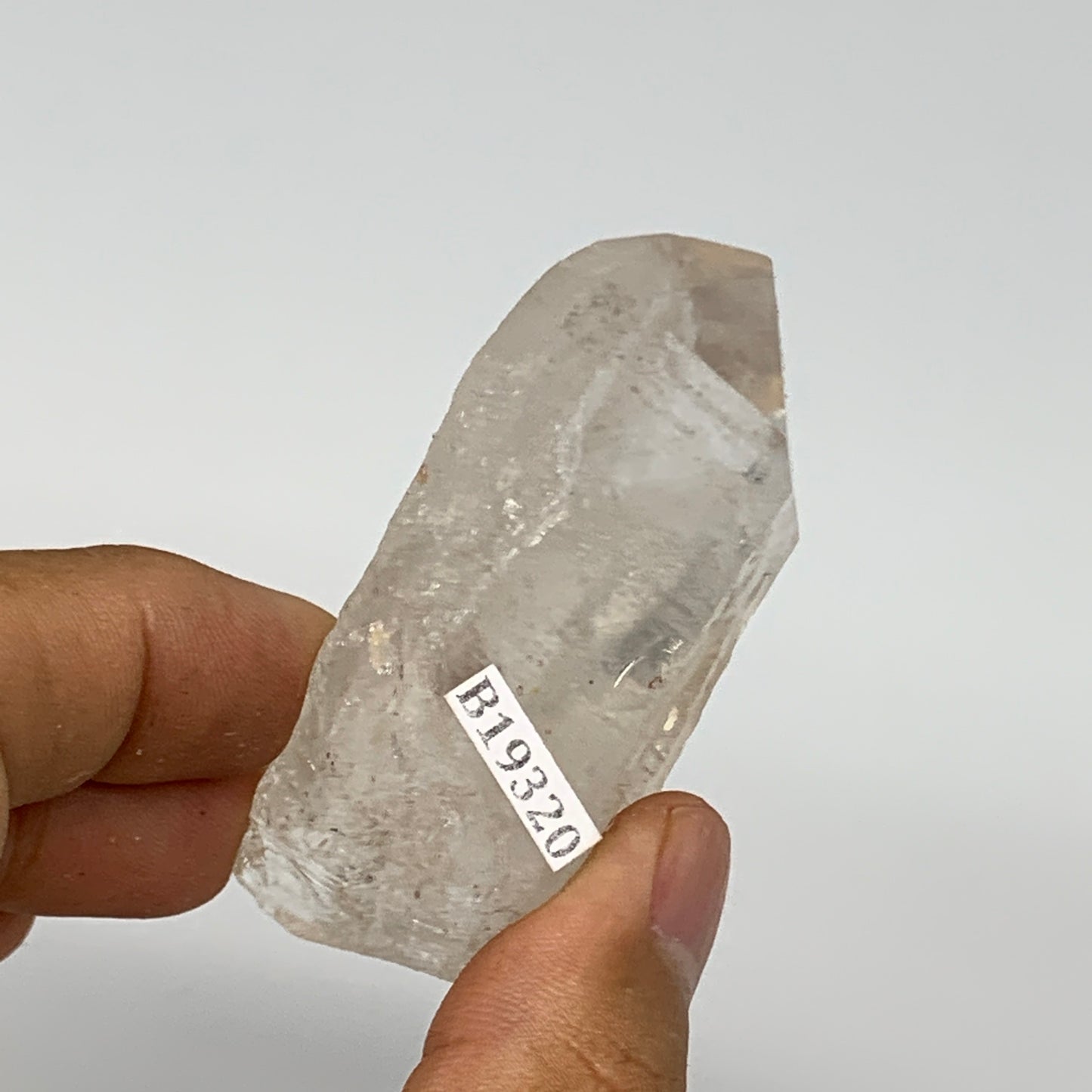 72.8g, 2.4"x1.5"x1", Lemurian Quartz Crystal Mineral Specimens @Brazil, B19320